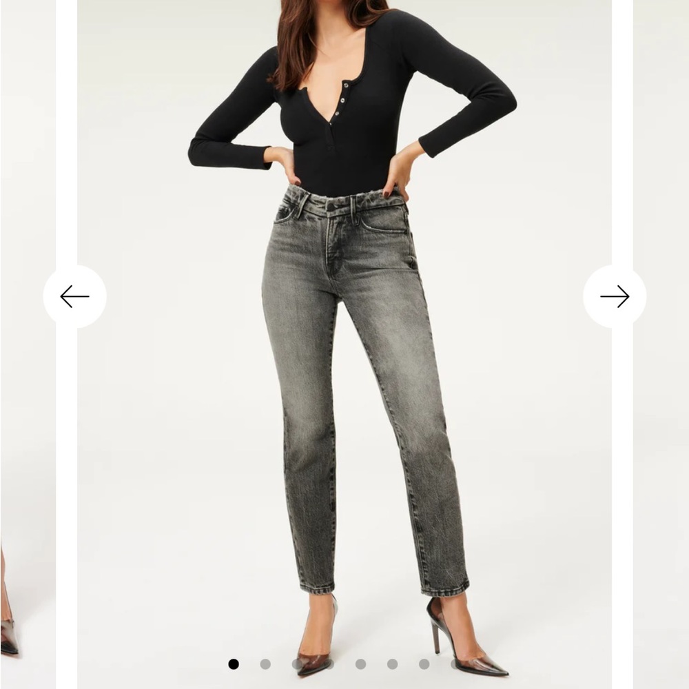 Good American Good Classic Fray Jeans